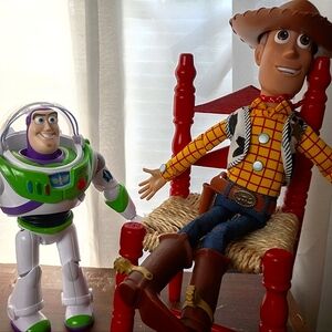 Pixar Toy Story Woody & Buzz Lightyear Talking Action Figures